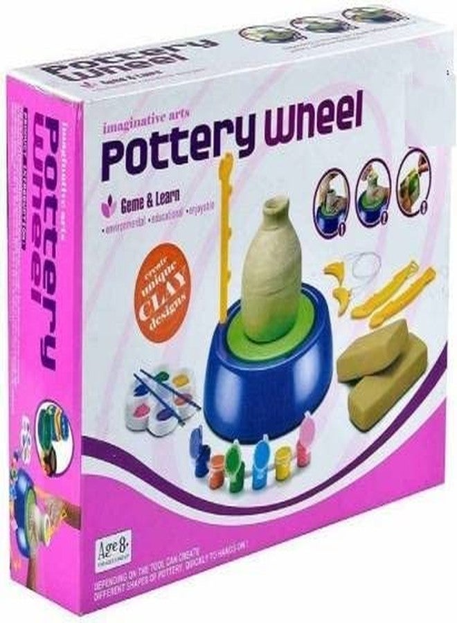 Plutofit® Art Pottery Wheel Set for Kids | Pottery Wheel for Kids with Clay | Pottery Wheel Game | Pottery Set | Pottery Set for Kids- Multi - Image 1